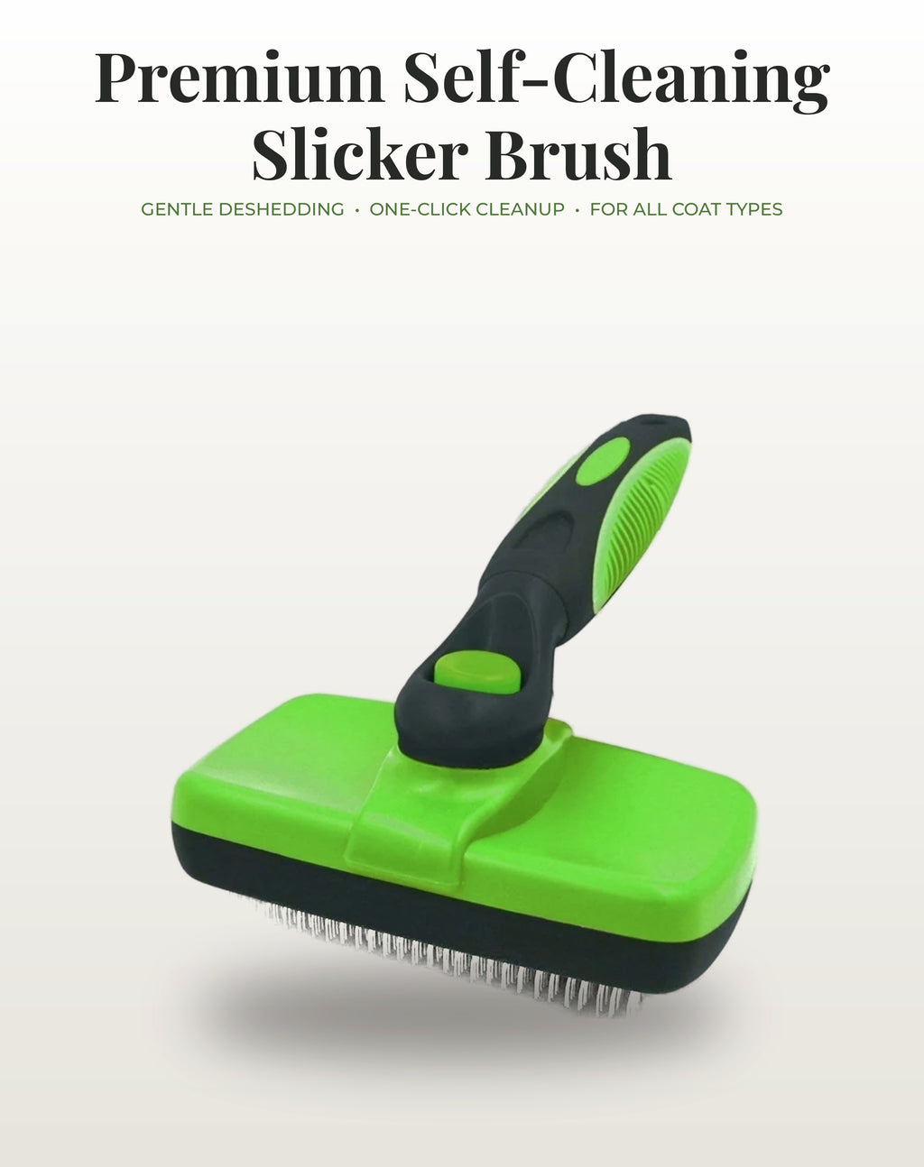 Fur & Velvet Multi-Pet Set — Green brush, hero angle